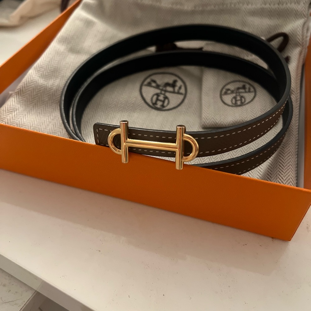 Hermes Reversible Leather Belt